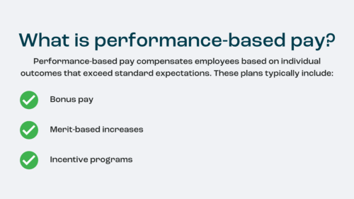 Performance-based pay