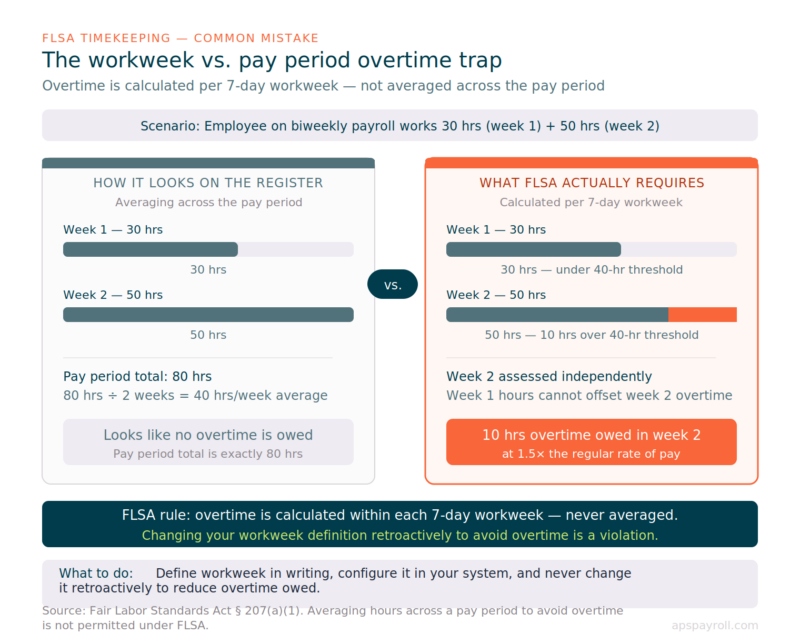 aps tt workweek vs payperiod