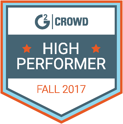 G2 Crowd High Performer Fall 2017