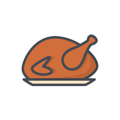 Cooked Turkey Icon