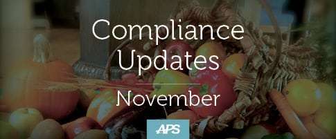 APS November Compliance Updates: Tax Cuts and FUTA