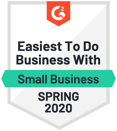 G2 Easiest to do Business With Small Business Spring 2020