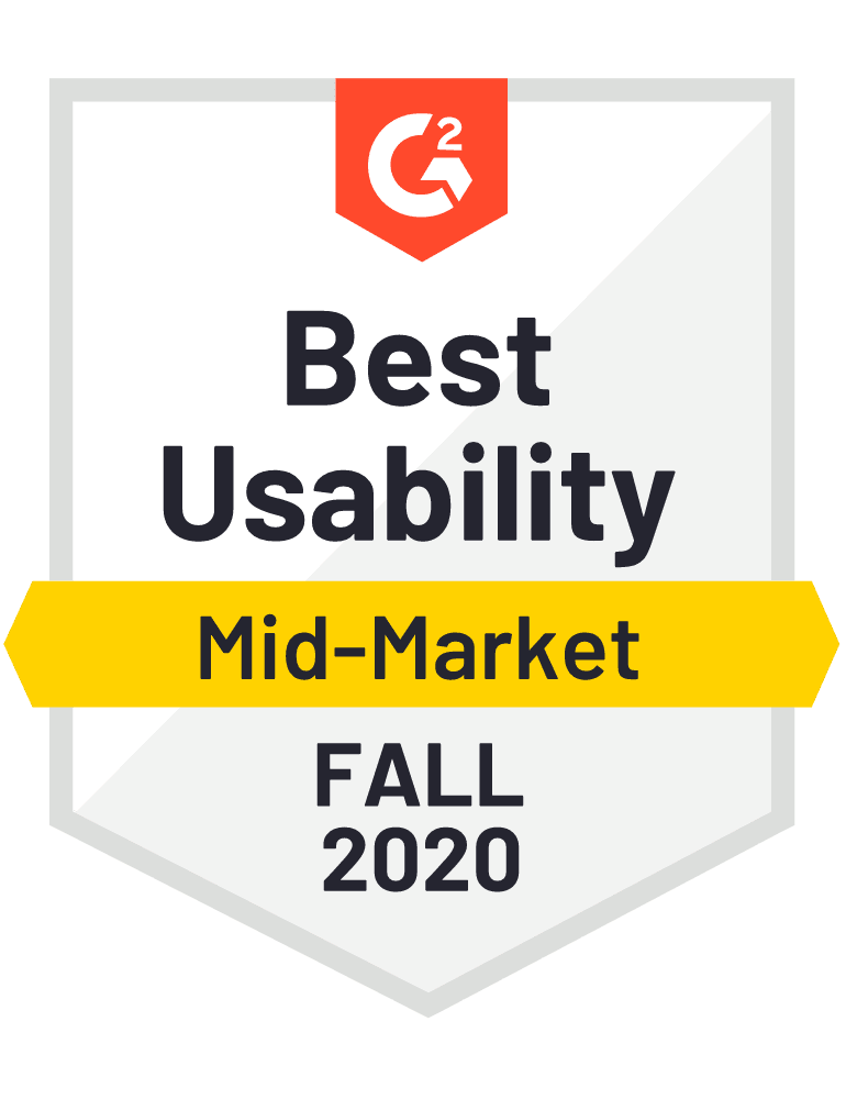 Best Usability Mid Market Fall 2020 Best Usability Mid Market Fall 2020