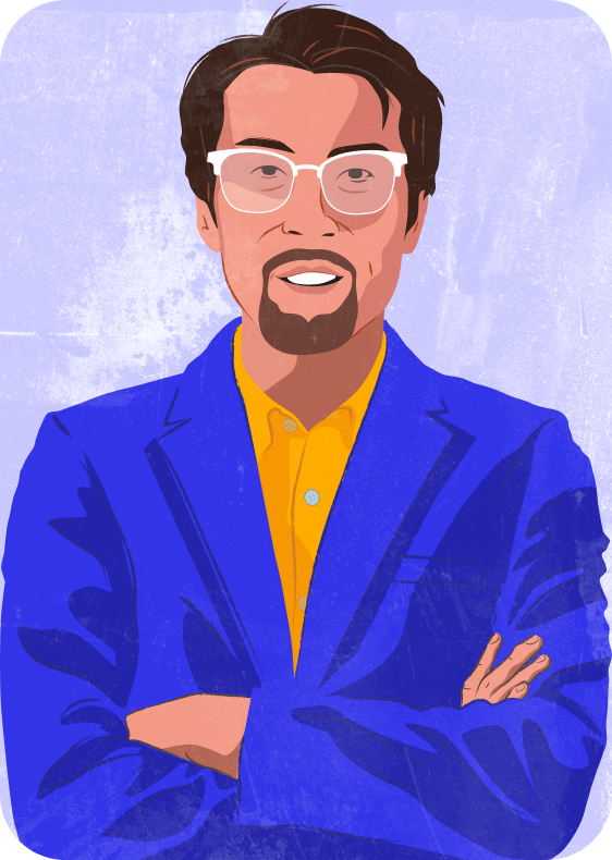 Man Arms Crossed Illustration