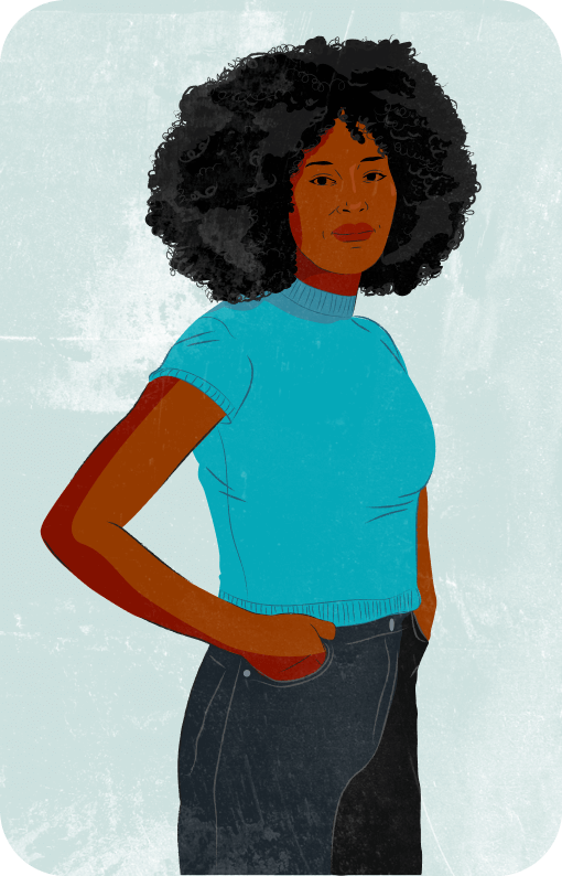 Woman Standing Illustration