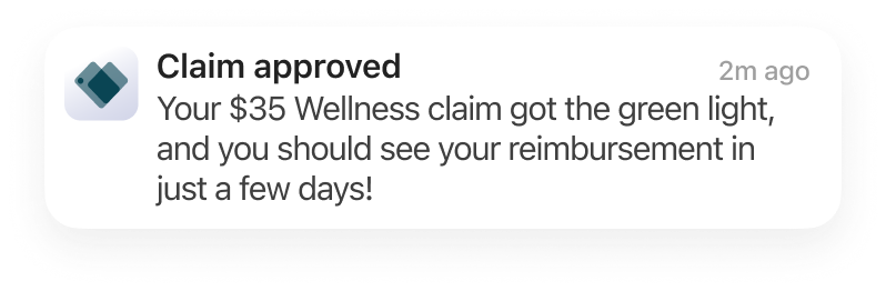 claim approved health wallets